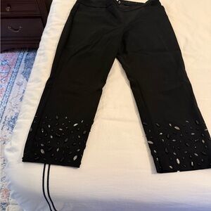 EUC Chico’s Black Pants with Cutout Details